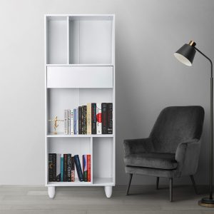 VC-0038 ZONA 1DRAWER + 5 STORAGE BOOK CASE